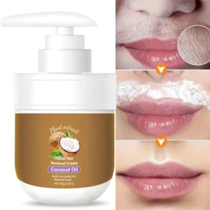 Plant Extract Coconut Oil Facial Hair Removal Cream