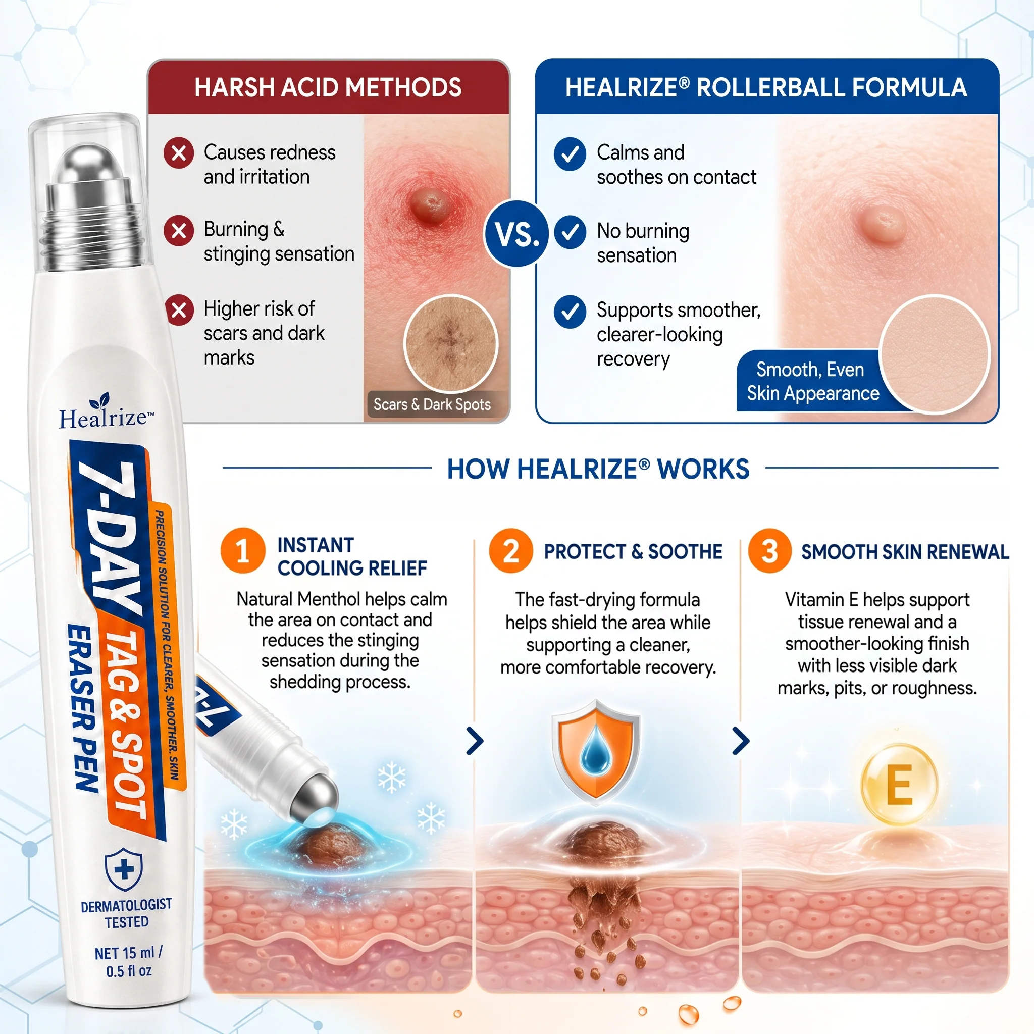 Healrize 7-Day Tag & Spot Eraser Pen